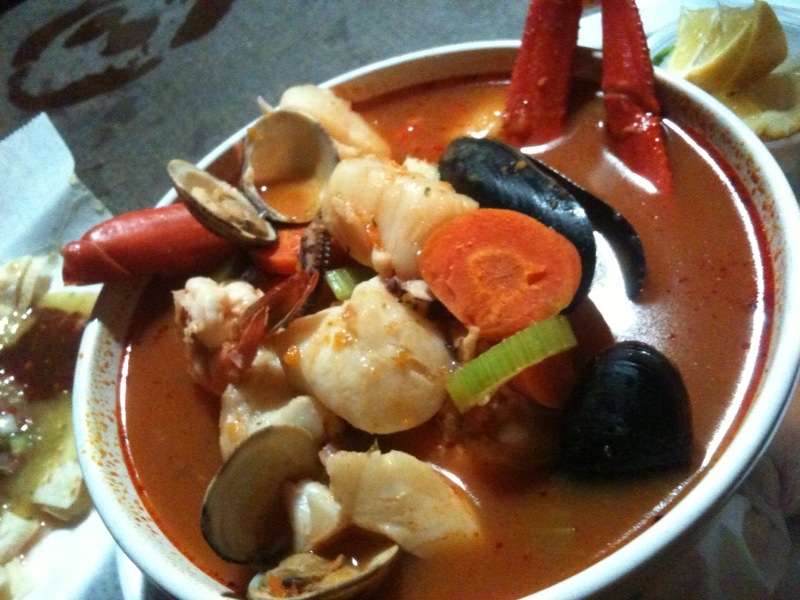 7 Mares Soup at Senor Fish in Eagle Rock