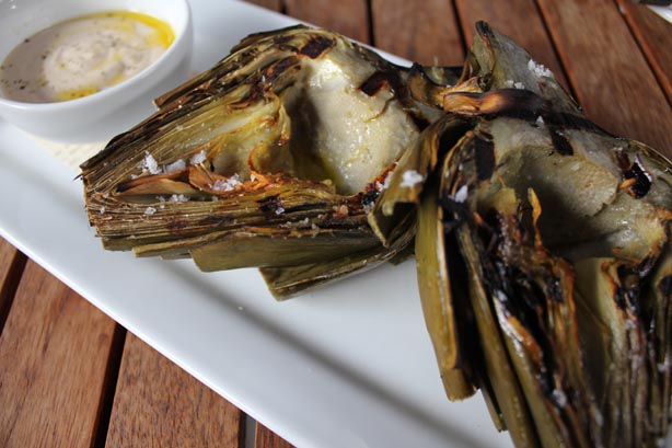 Artichokes from Little Beast restaurant in Eagle Rock, Los Angeles